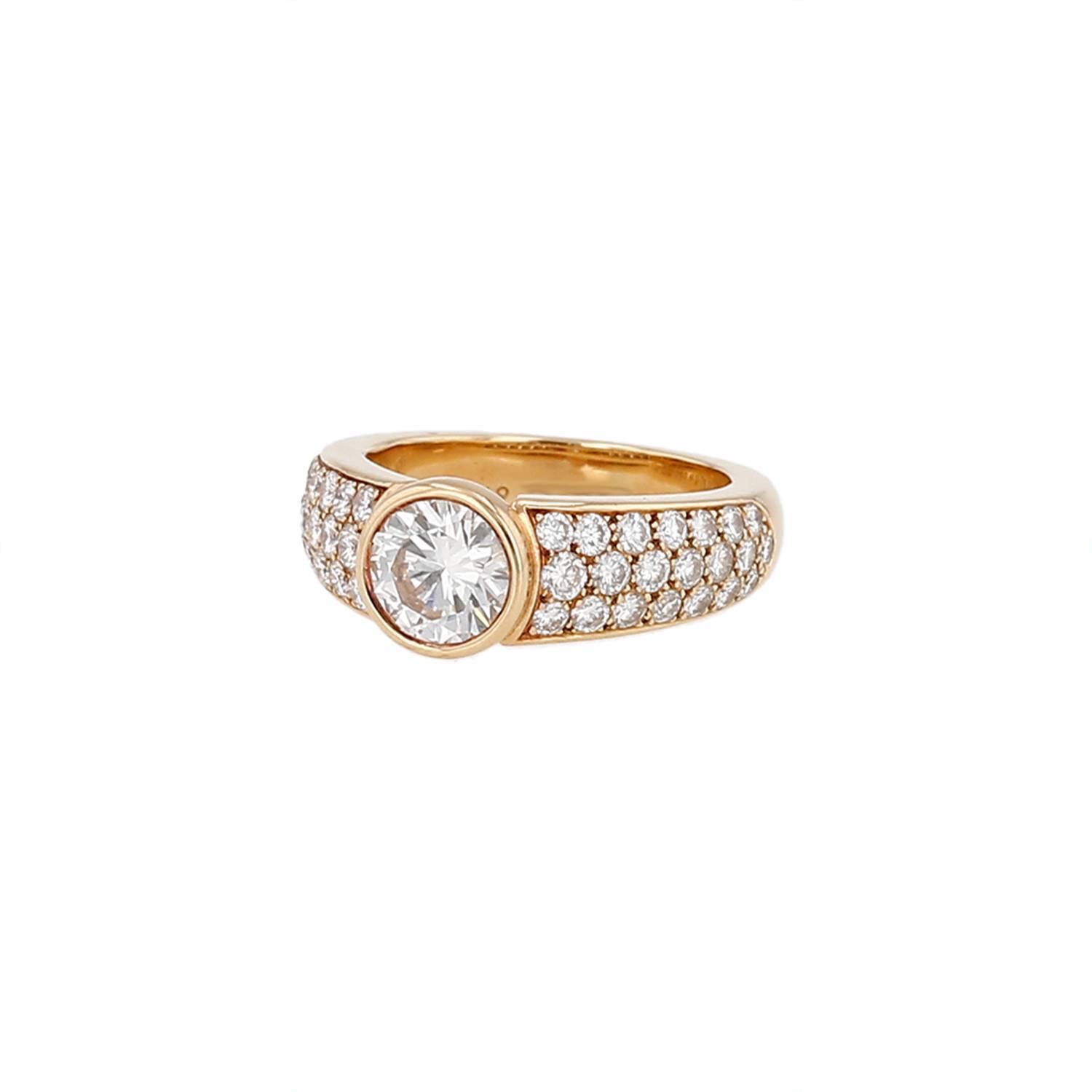Bague Cartier en or jaune et diamants