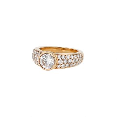 Cartier  ring in yellow gold and diamonds