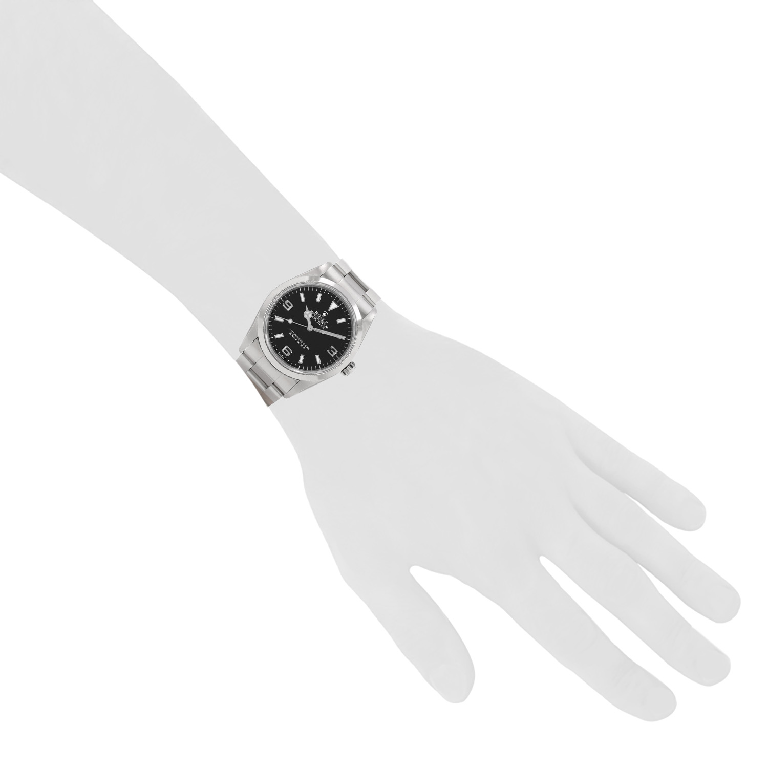 Montre Rolex Explorer en acier Ref: Rolex - 14270  Vers 1998 - Detail D1