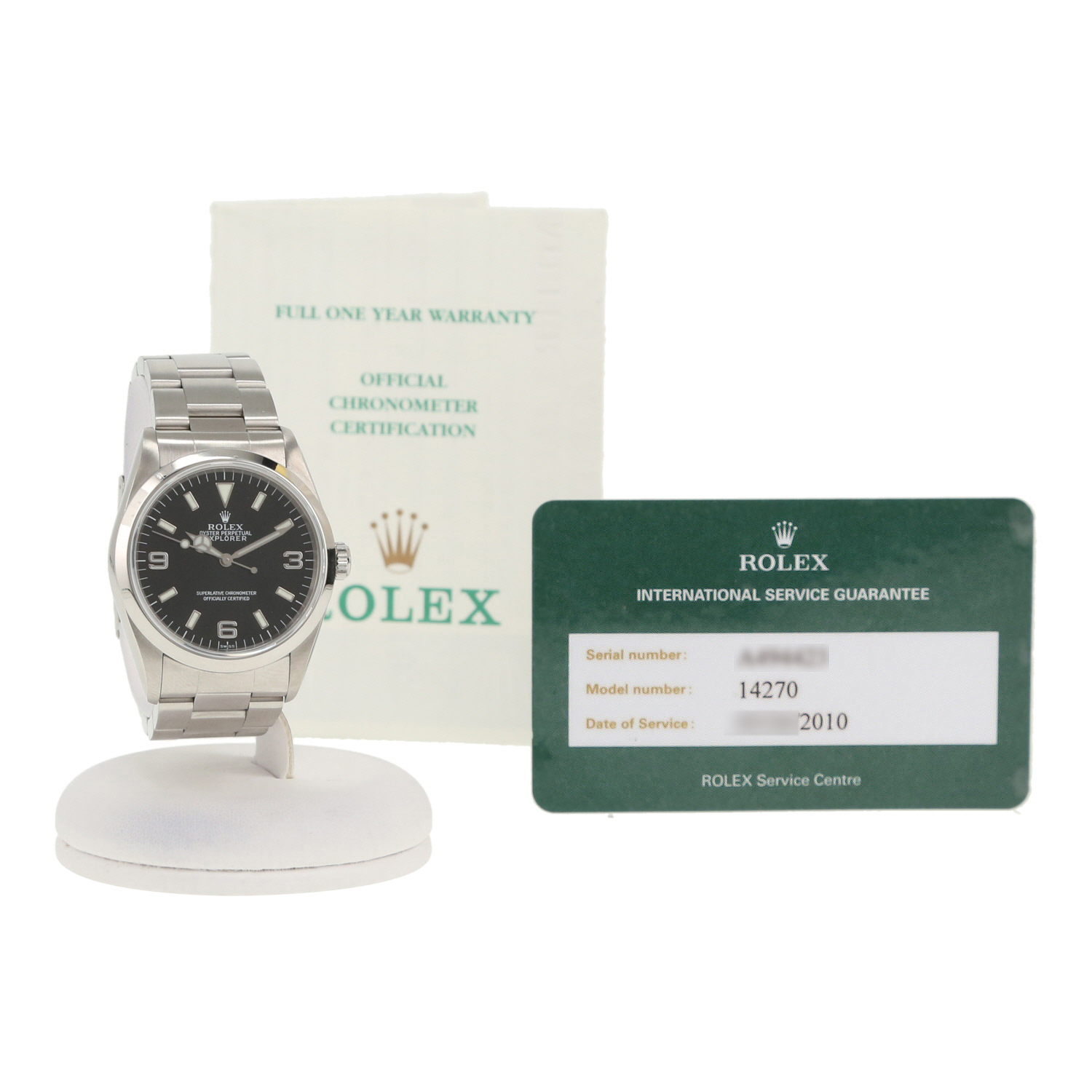 Rolex Explorer  in stainless steel Ref: Rolex - 14270  Circa 1998