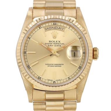 Reloj Rolex Day-Date de oro amarillo, ref.: Rolex - 18238, hacia 1988