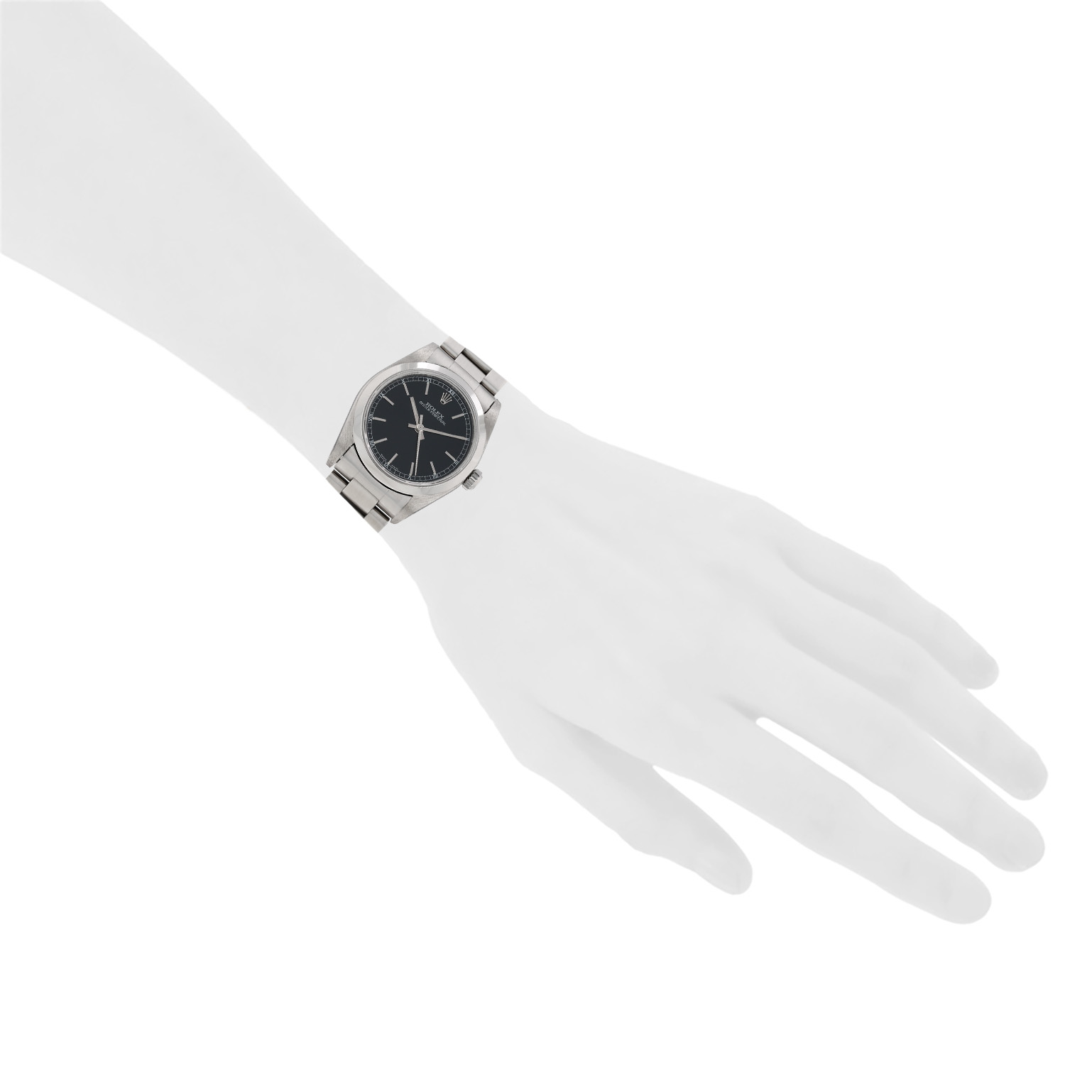 Montre Rolex Oyster Perpetual en acier Ref: Rolex - 77080  Vers 2001 - Detail D1