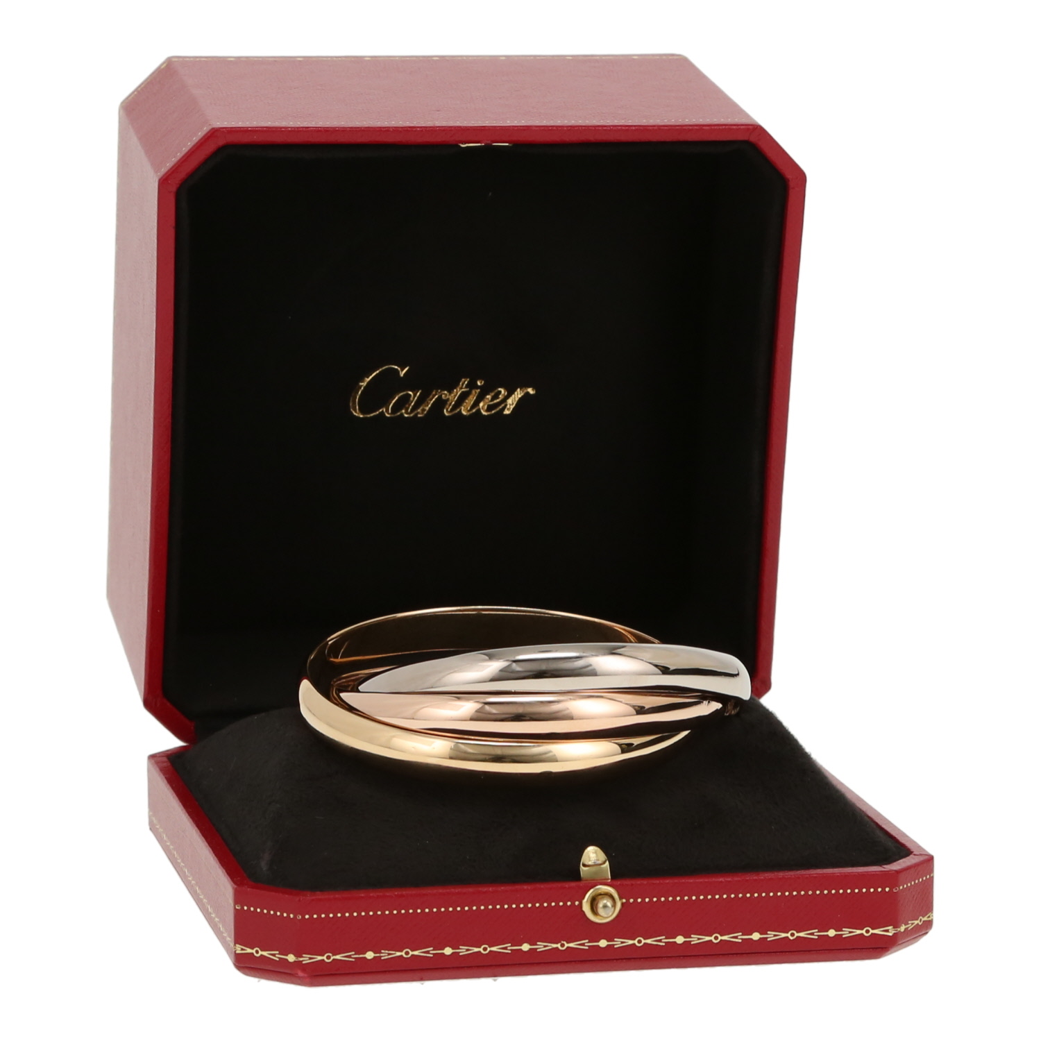 Bracciale Cartier Trinity modello grande in oro rosa, oro bianco e oro giallo