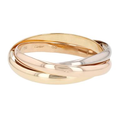 Brazalete Cartier Trinity modelo grande de oro rosa, oro blanco y oro amarillo