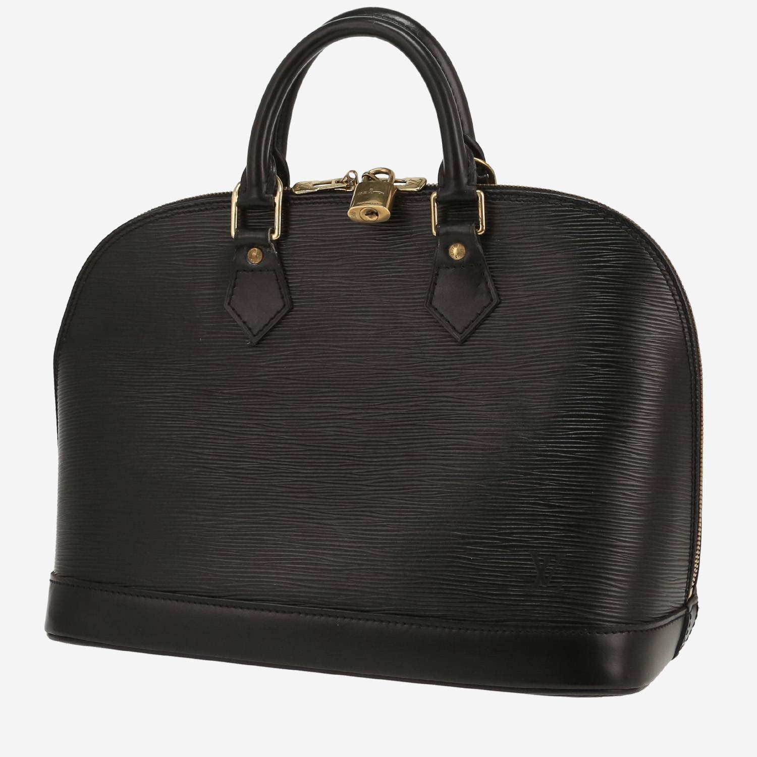 Louis Vuitton  Alma handbag  in black epi leather