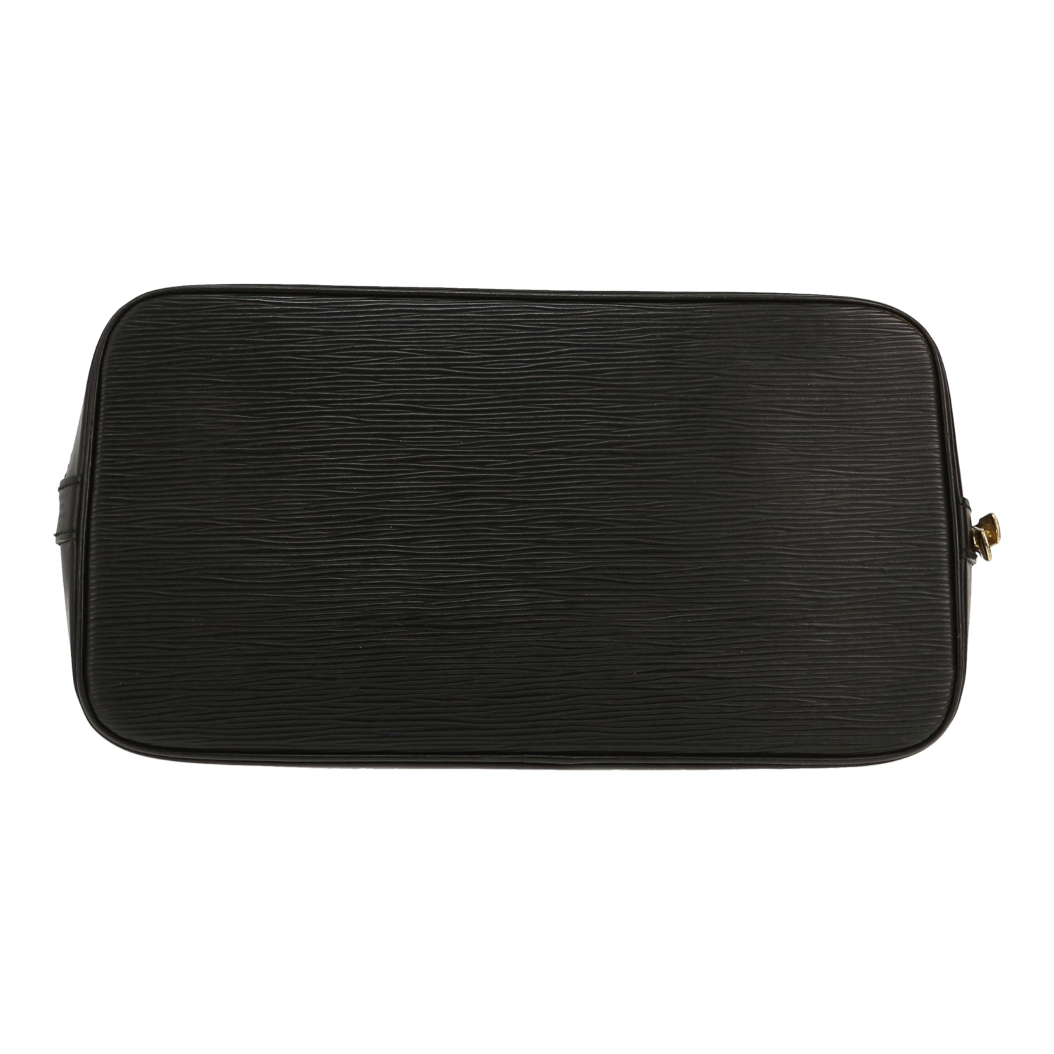 Louis Vuitton  Alma small model  handbag  in black epi leather - Detail D1