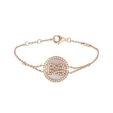 Bracciale Fred Chance Infinie in oro rosa, madreperla e diamanti