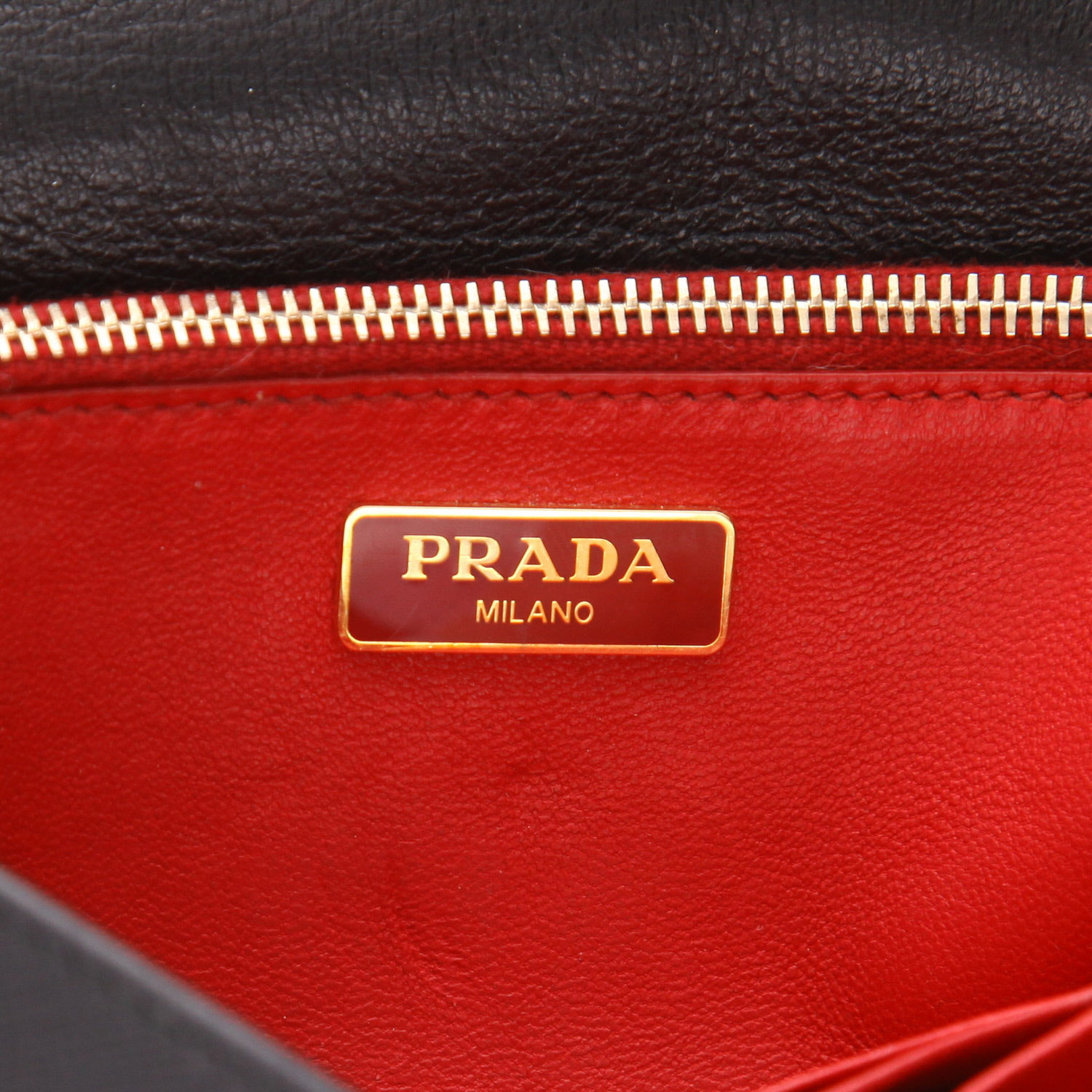 Borsa a tracolla Prada   in pelle saffiano nera - Detail D2