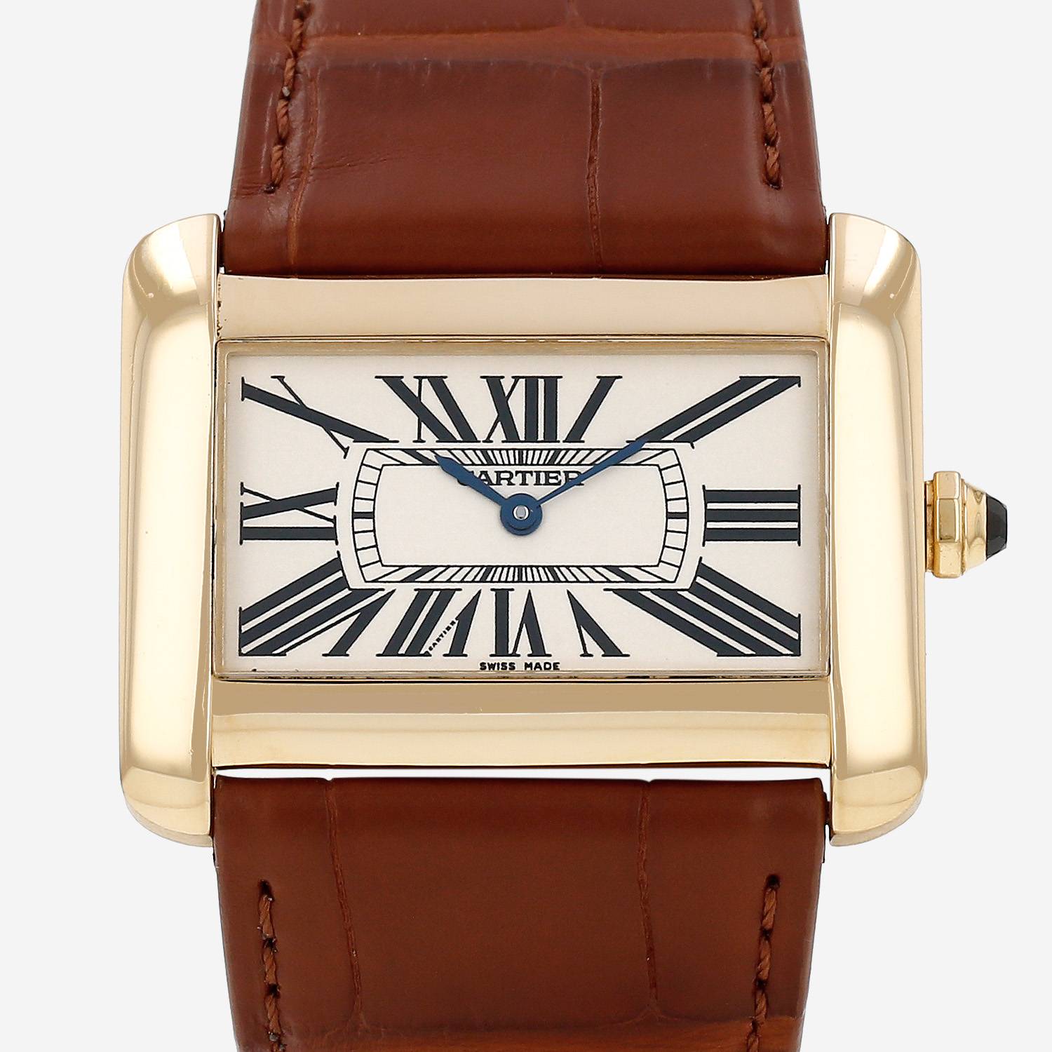 Cartier Tank Divan  in yellow gold Ref: Cartier - 2602  Circa 2000