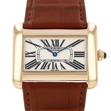 Orologio Cartier Tank Divan modello grande  in oro giallo Ref: Cartier - 2602  Circa 2000