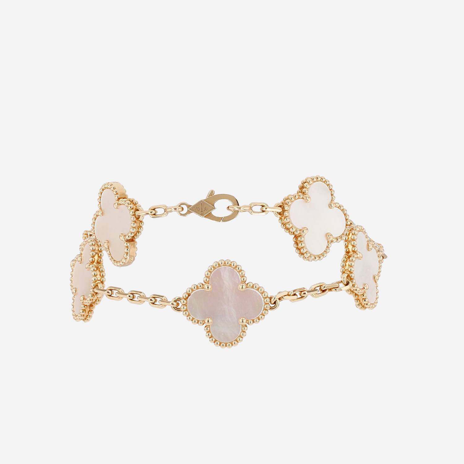 Bracciale Van Cleef & Arpels Vintage Alhambra in oro giallo e madreperla