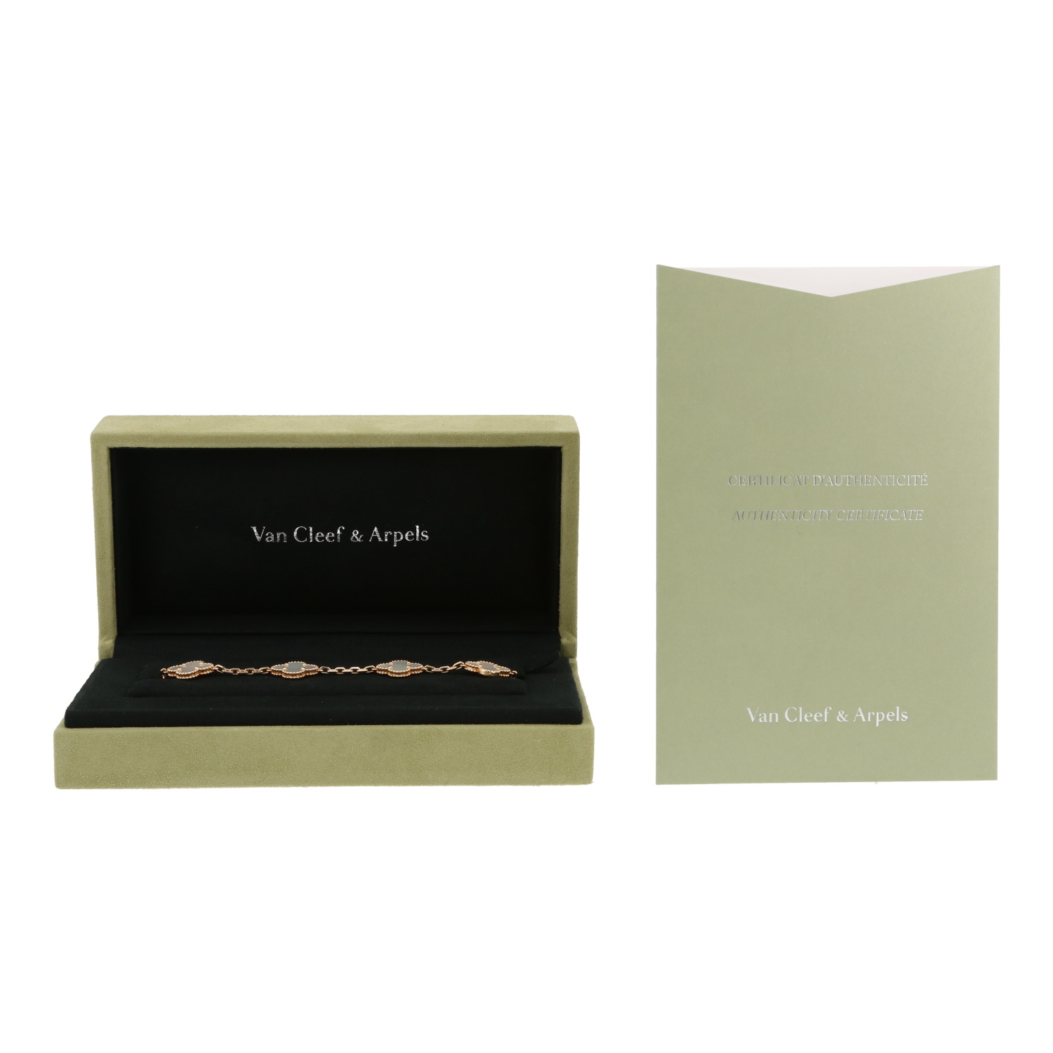 Bracciale Van Cleef & Arpels Vintage Alhambra in oro giallo e madreperla - Detail D2