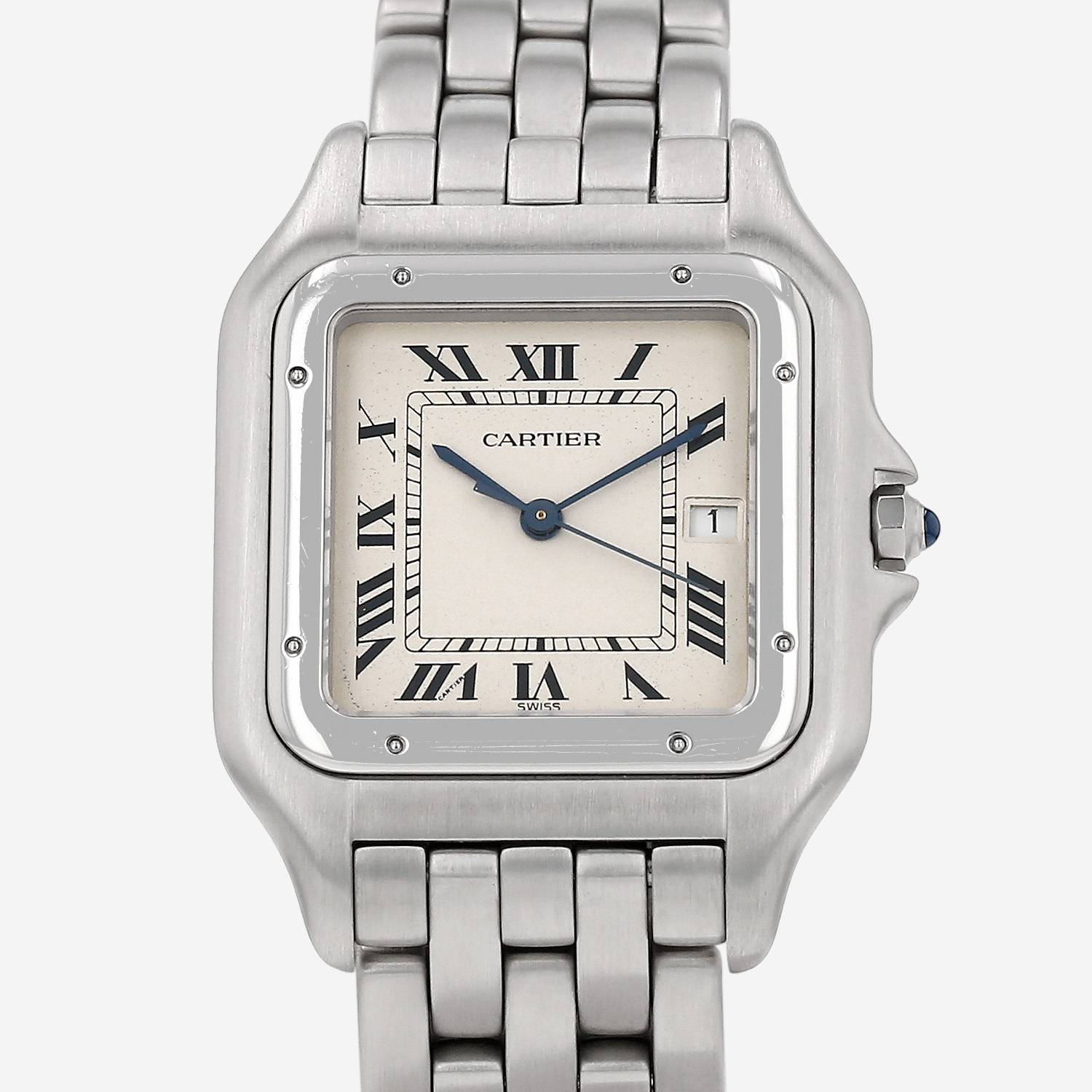 Reloj Cartier Panthère modelo grande  de acero Ref: Cartier - 1300  Circa 1990