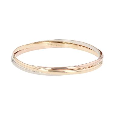 Brazalete Cartier Trinity modelo pequeño de 3 oros