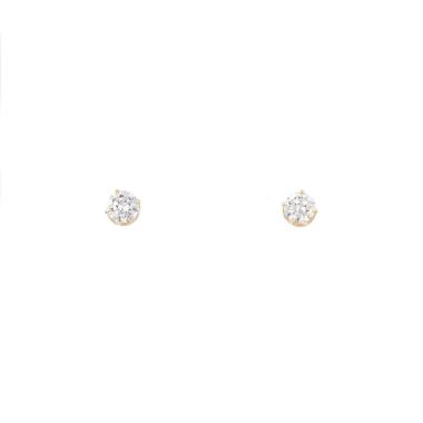 Pendientes Vintage  de oro amarillo y diamantes