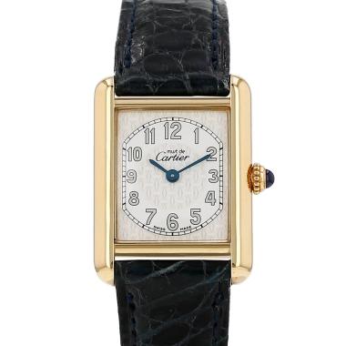 Montre Cartier Tank Must en vermeil Ref: Cartier - 2415  Vers 1990