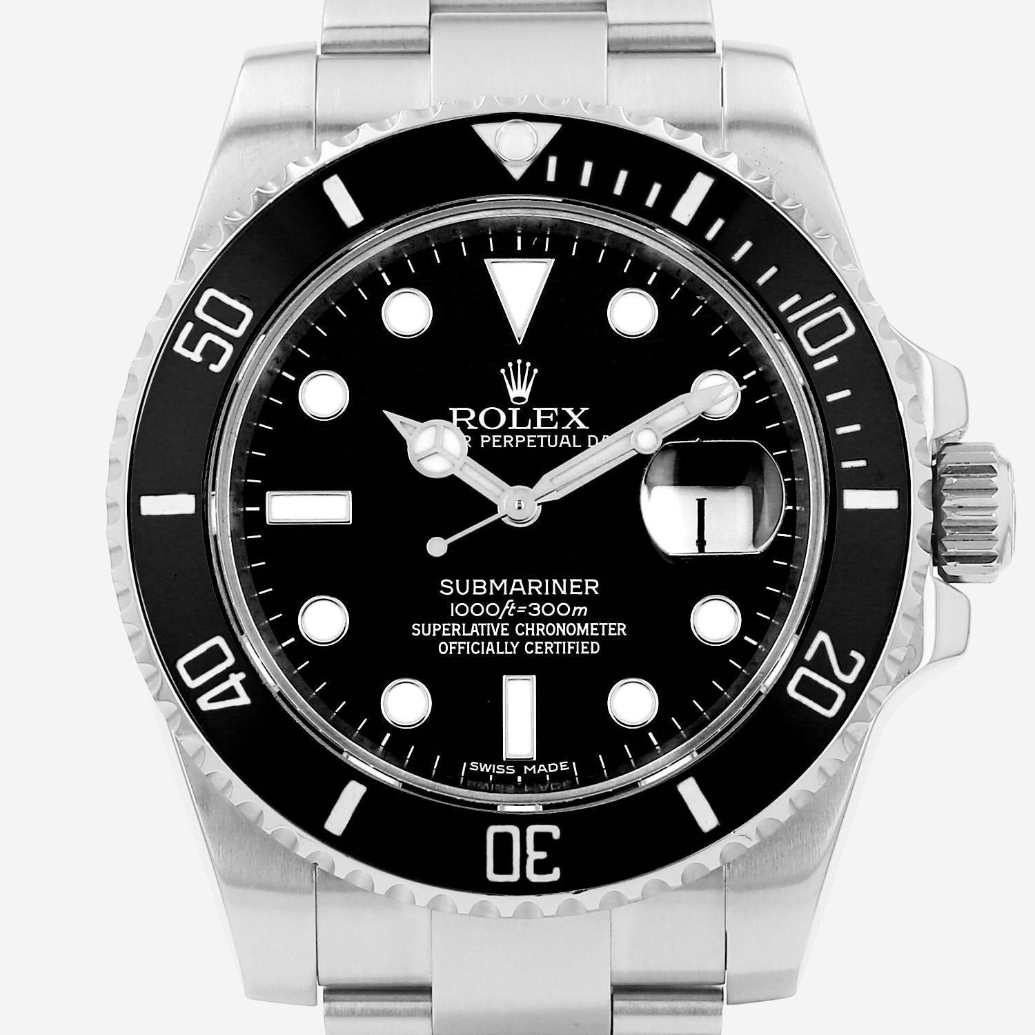 Rolex Submariner Date  in stainless steel Ref: Rolex - 116610  Circa 2014