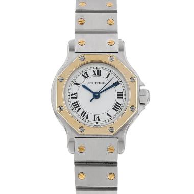 Reloj Cartier Santos Octogonale de oro y acero Ref: Cartier - 0907  Circa 1990