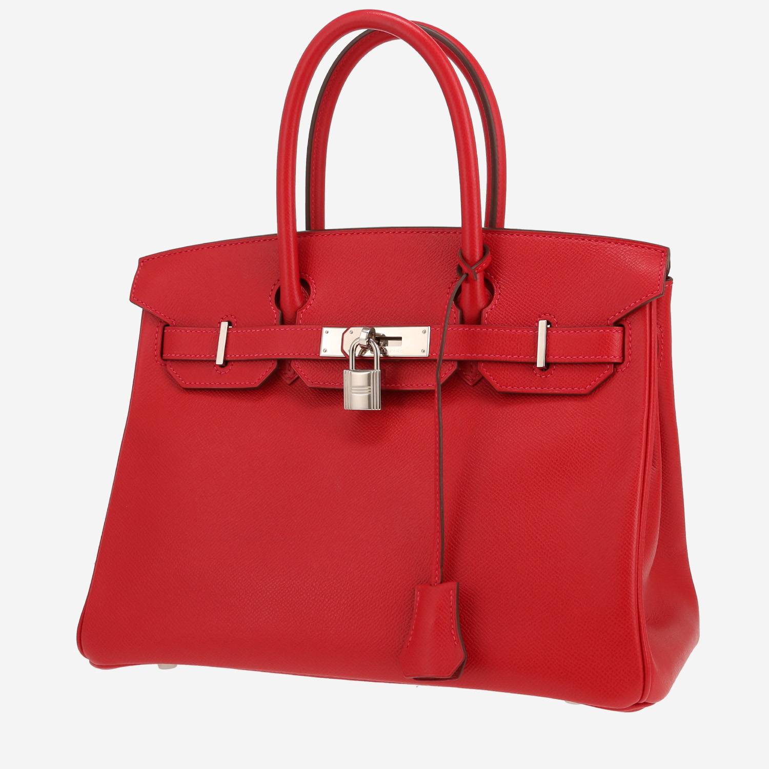 Hermès  Birkin 30 cm handbag  in red epsom leather