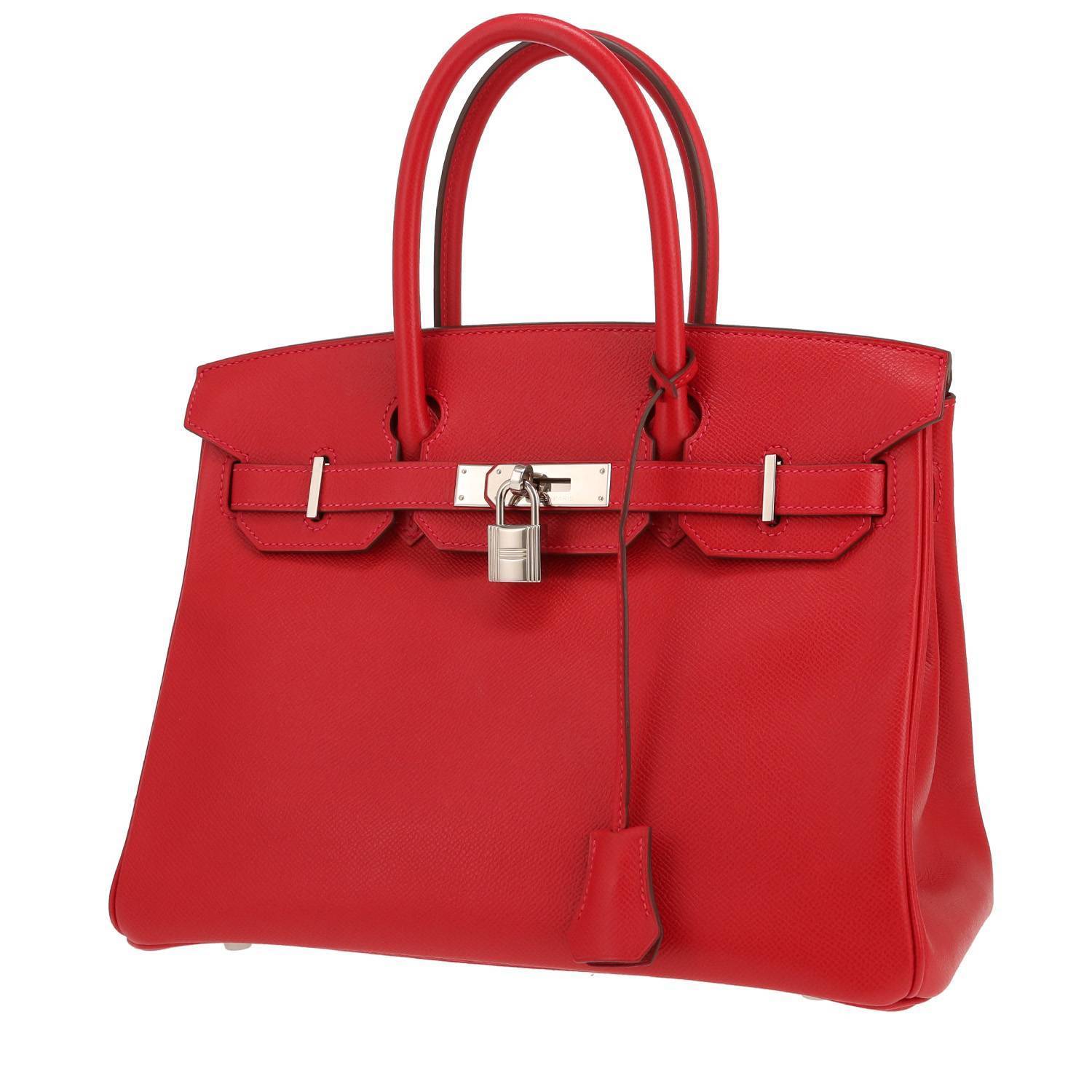 Hermès Birkin 30 cm cuir epsom rouge occasion