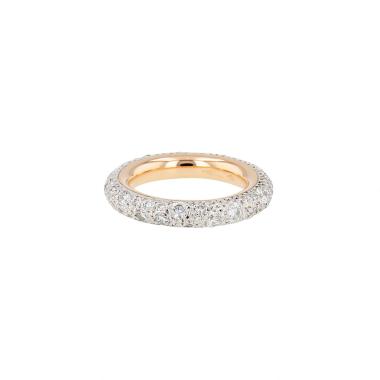 Bague Pomellato Tango en or jaune, argent et diamants