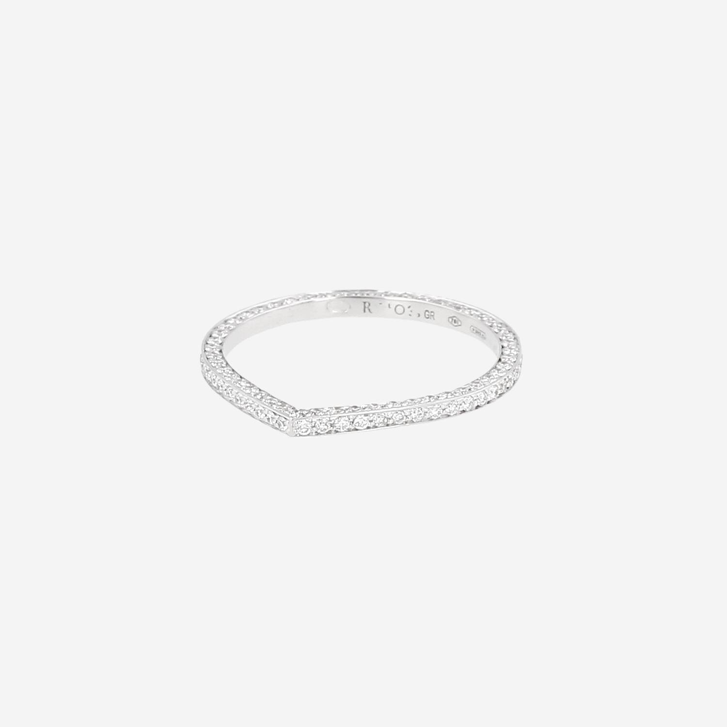 Repossi Antifer ring in white gold and diamonds