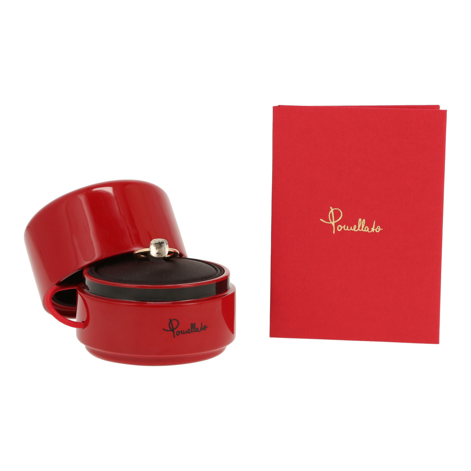 Bague Pomellato Nudo Petit en or rose et topaze - Detail D2