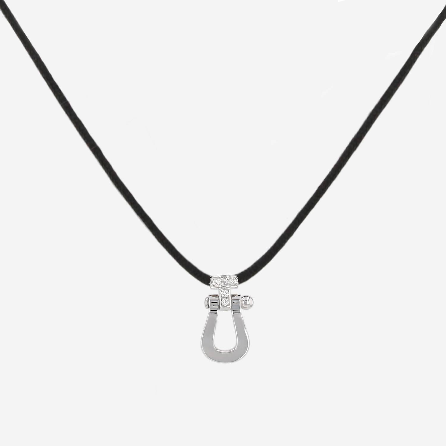 Fred Force 10 large model pendant in white gold and diamonds