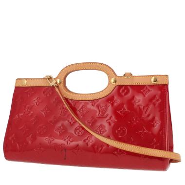 Louis Vuitton  Roxbury handbag  in red monogram patent leather  and natural leather