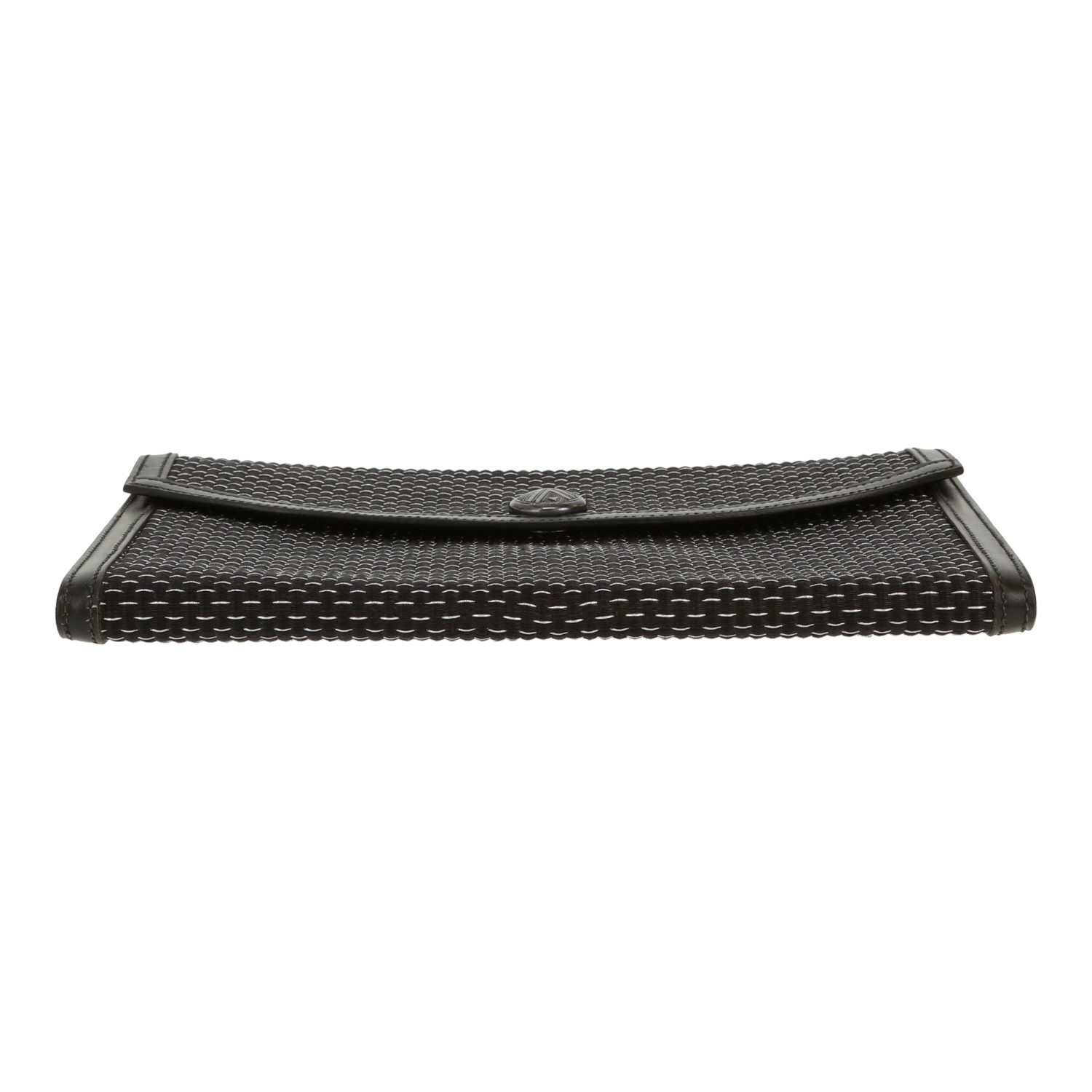 Pochette Hermès   in tela e pelle nera - Detail D1