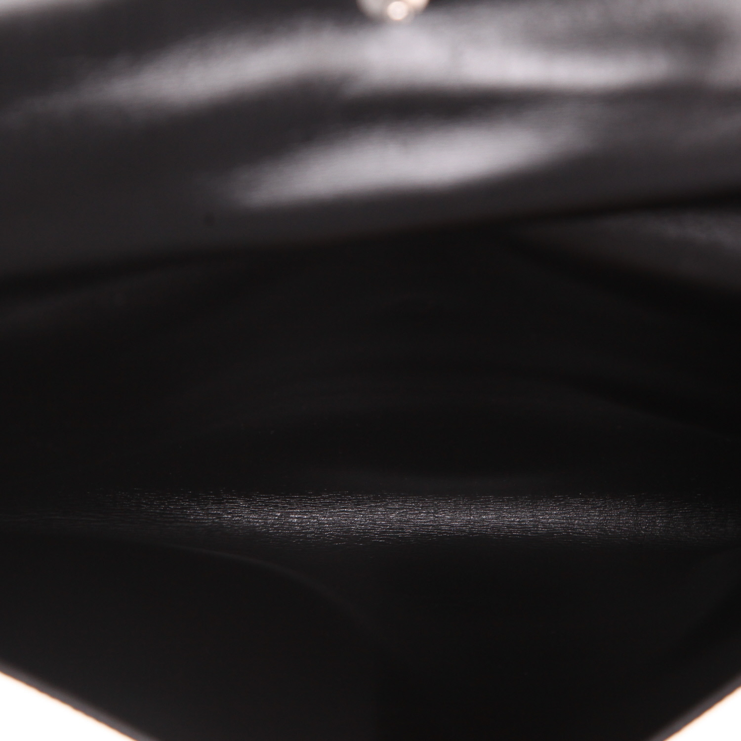 Pochette Hermès   en toile et cuir noir - Detail D3