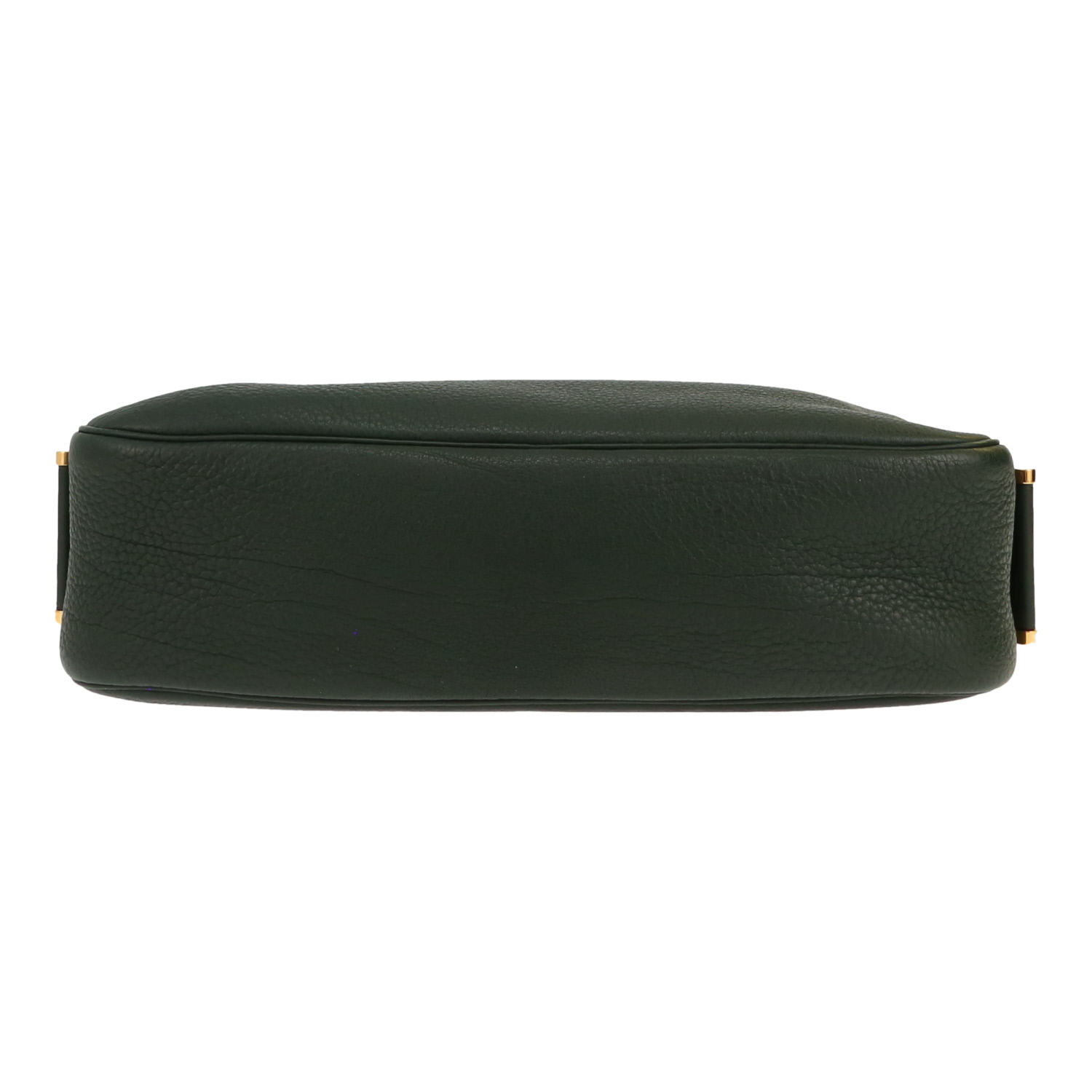 Hermès  Tsako handbag  in green grained leather - Detail D1