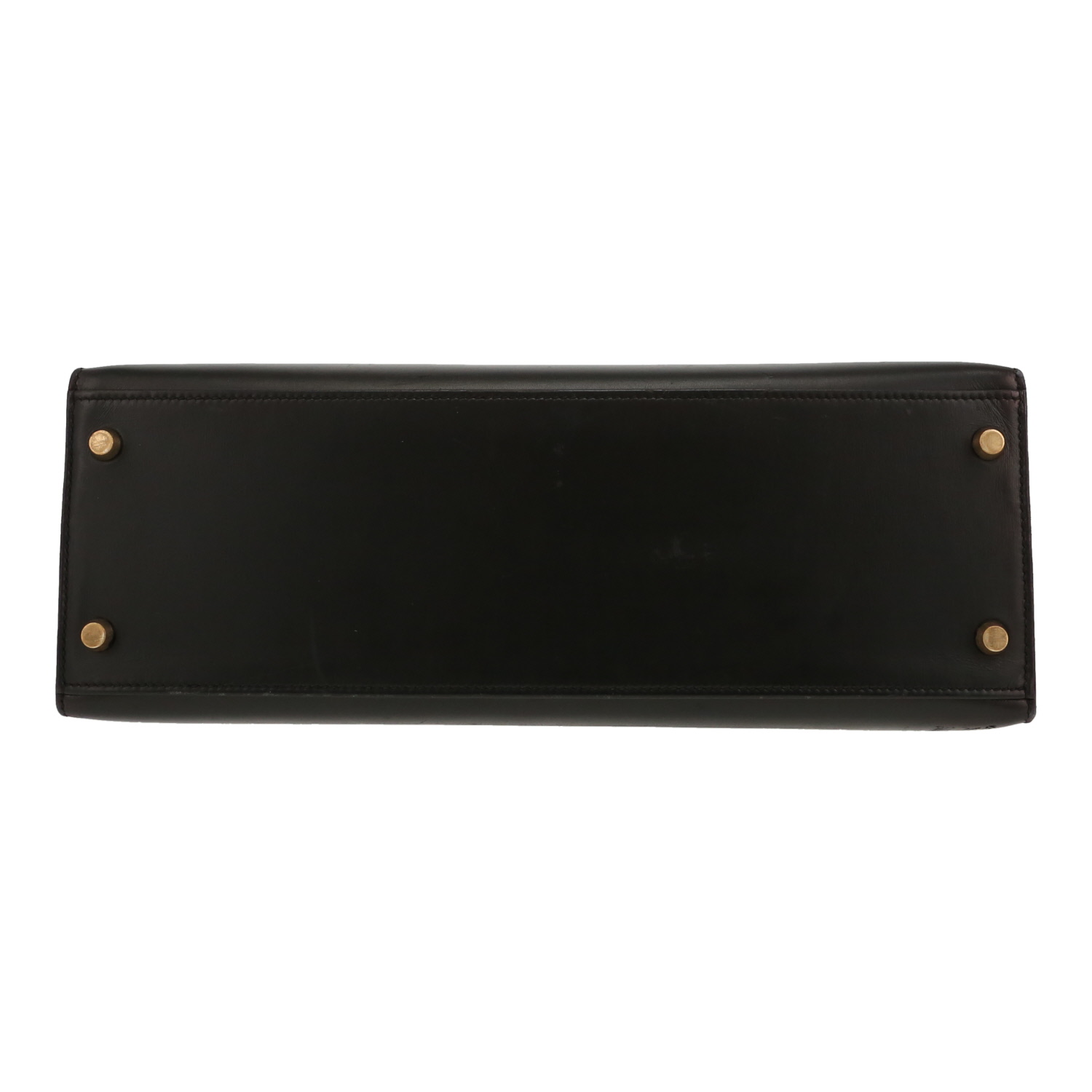 Hermès  Kelly 32 cm handbag  in black box leather - Detail D1