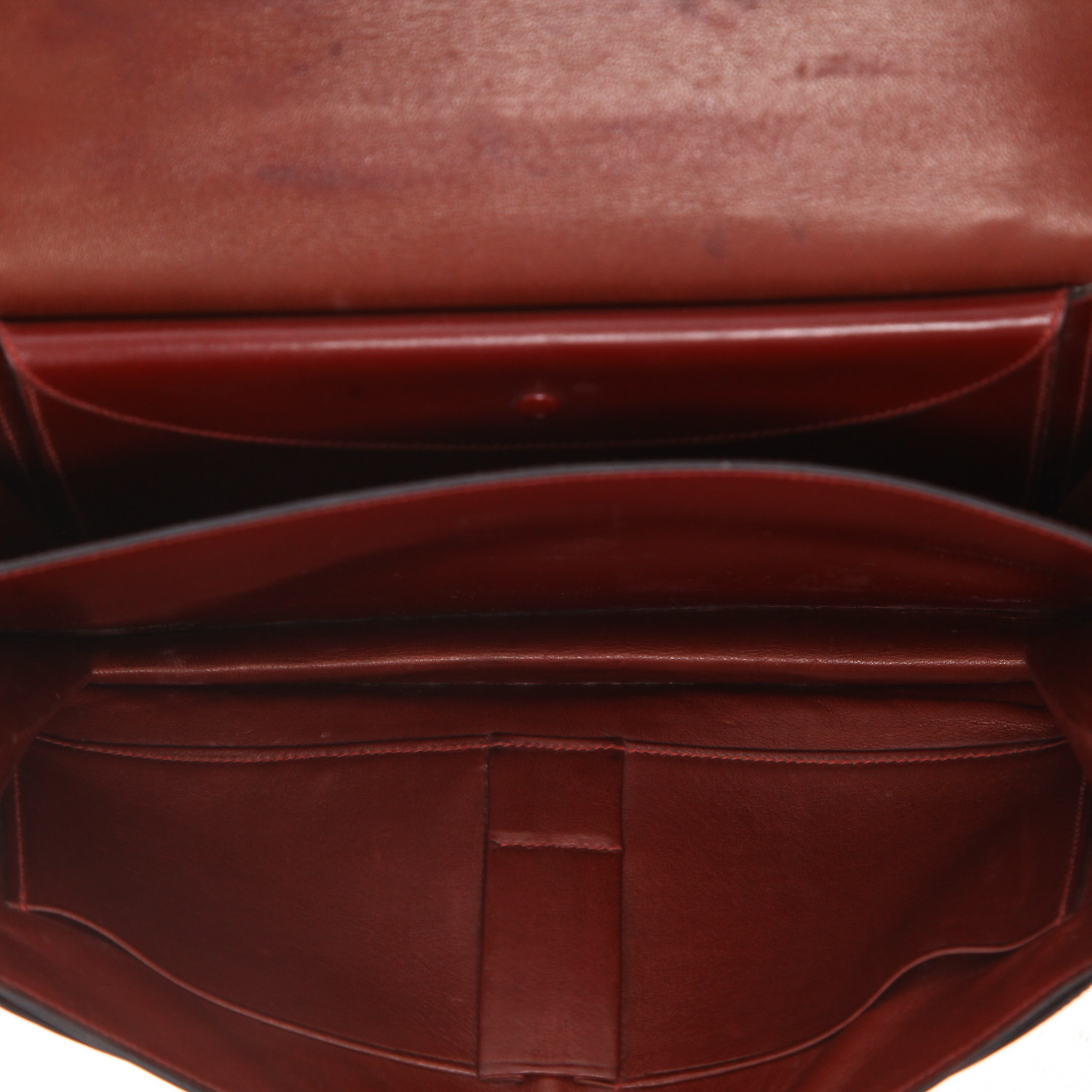 Sac à main Hermès  Ring en cuir box rouge H - Detail D3