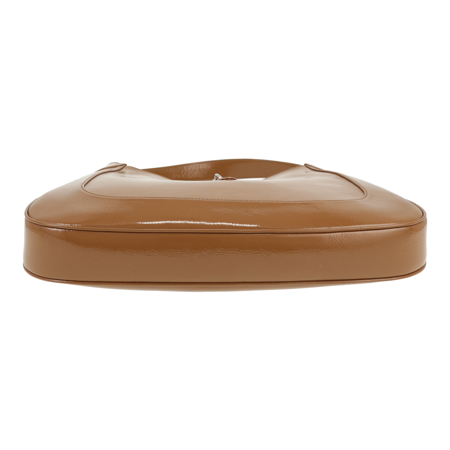 Gucci  Jackie handbag  in beige patent leather - Detail D1