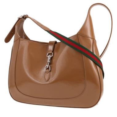 Gucci  Jackie handbag  in beige patent leather