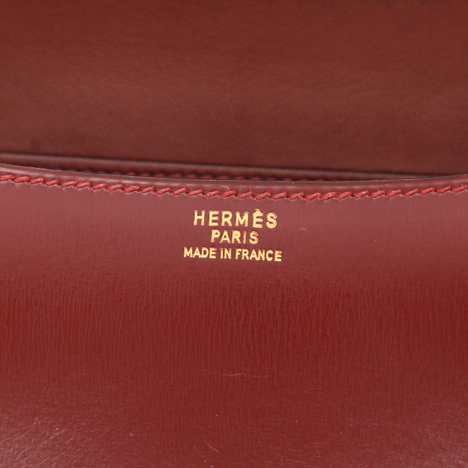 Borsa Hermès  Constance in pelle box bordeaux - Detail D2