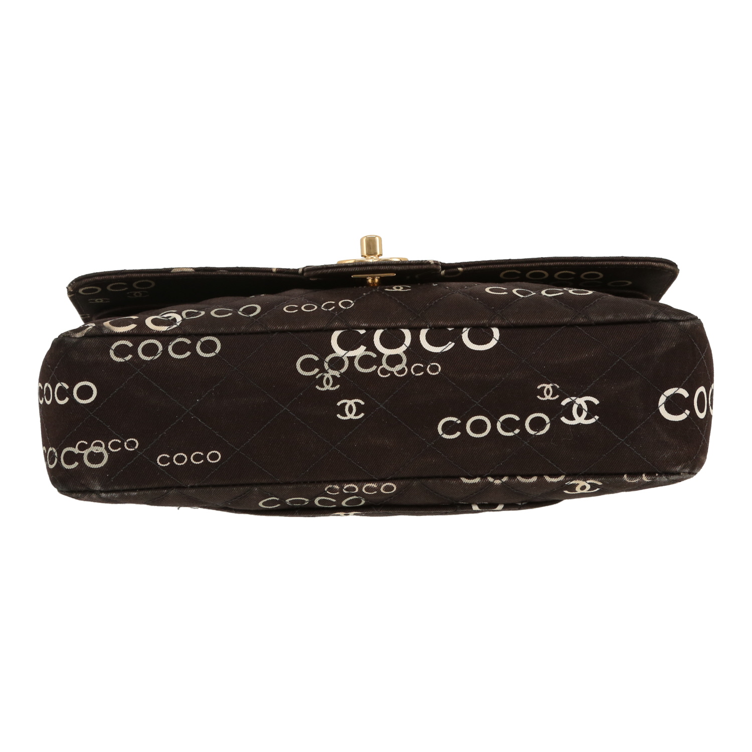 Chanel  Timeless Classic handbag  in black canvas - Detail D1