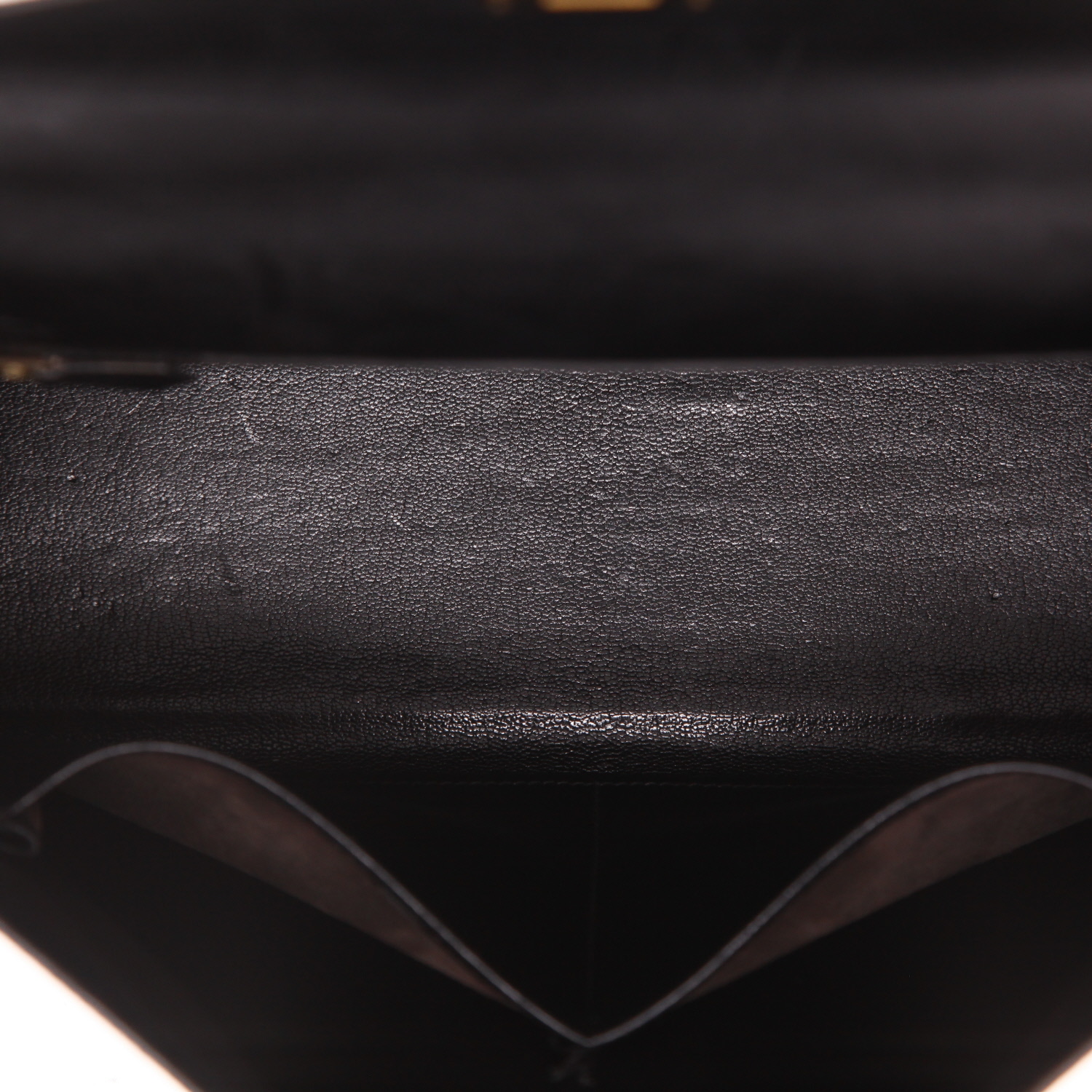 Sac à main Hermès  Kelly 32 cm en cuir box noir - Detail D3