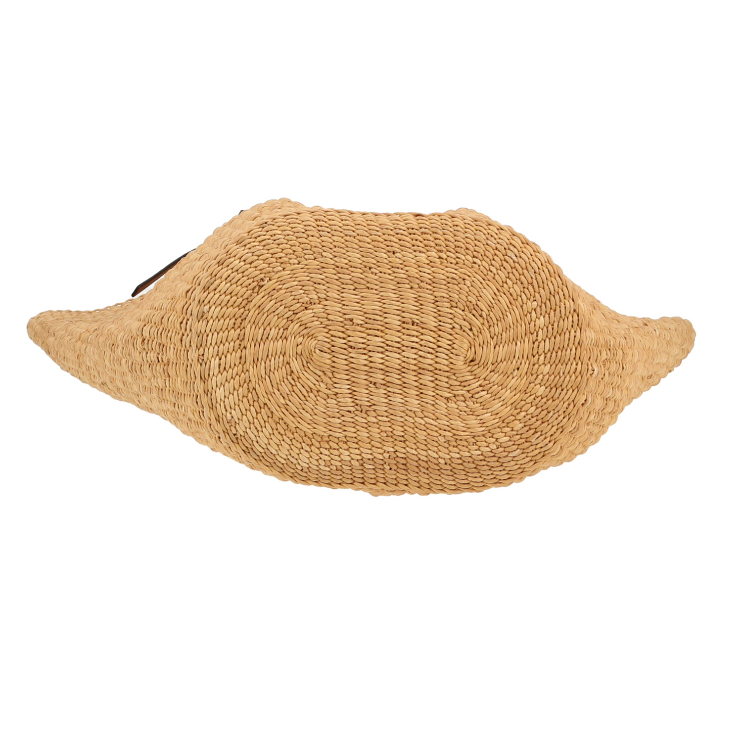 Bolso Cabás Loewe  Anagram en raffia y cuero marrón - Detail D1