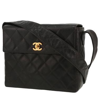 Borsa a tracolla Chanel   in pelle trapuntata nera