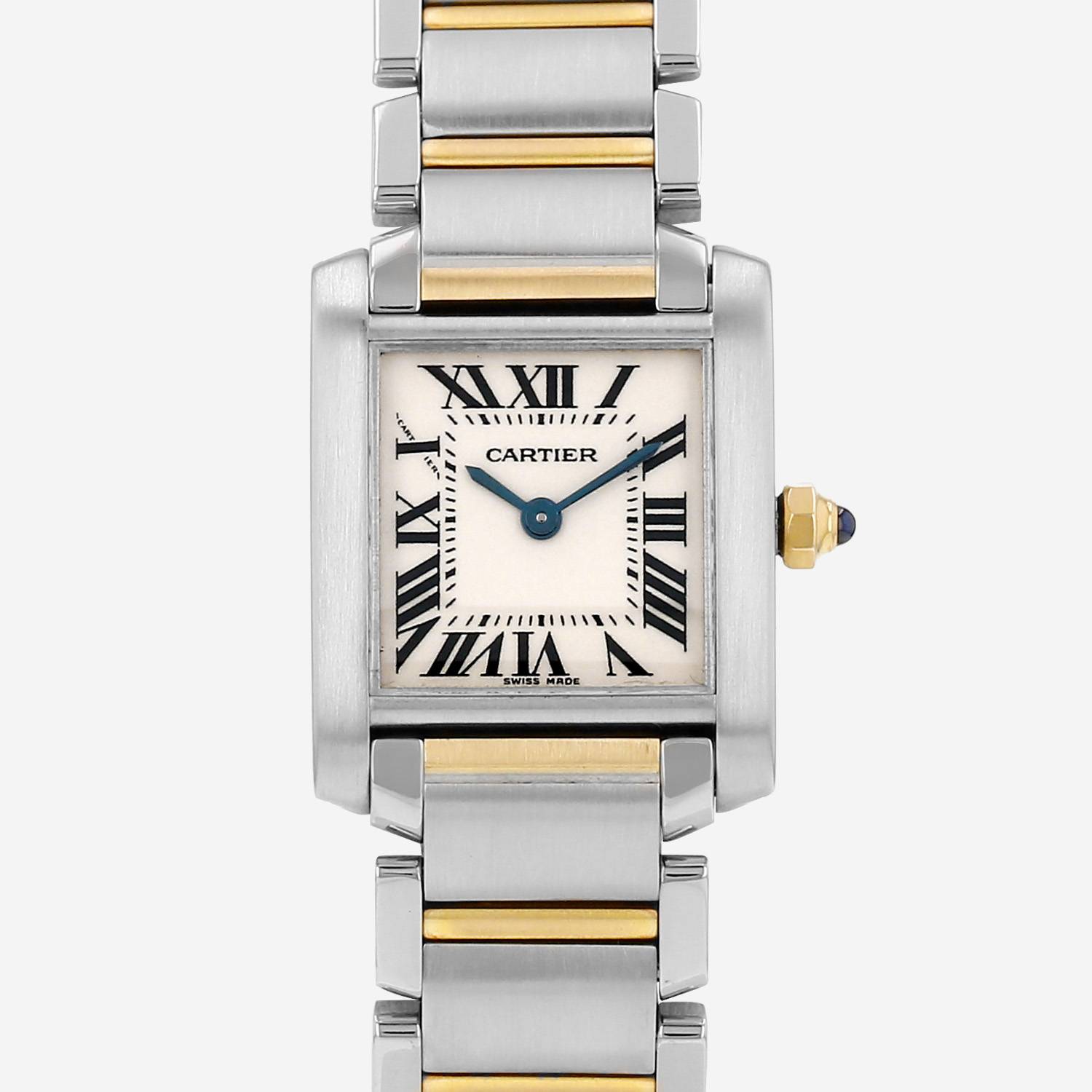 Reloj Cartier Tank Française modelo pequeño  de oro y acero Ref: Cartier - 2384  Circa 2000