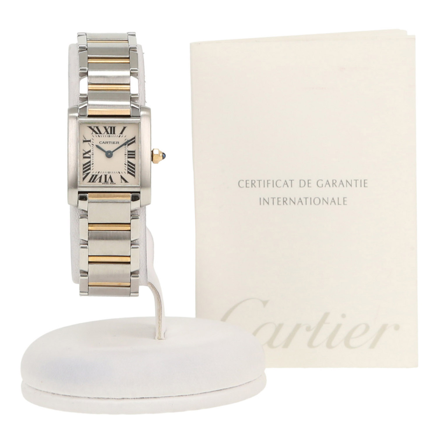 Orologio Cartier Tank Française modello piccolo  in oro e acciaio Ref: Cartier - 2384  Circa 2000 - Detail D2