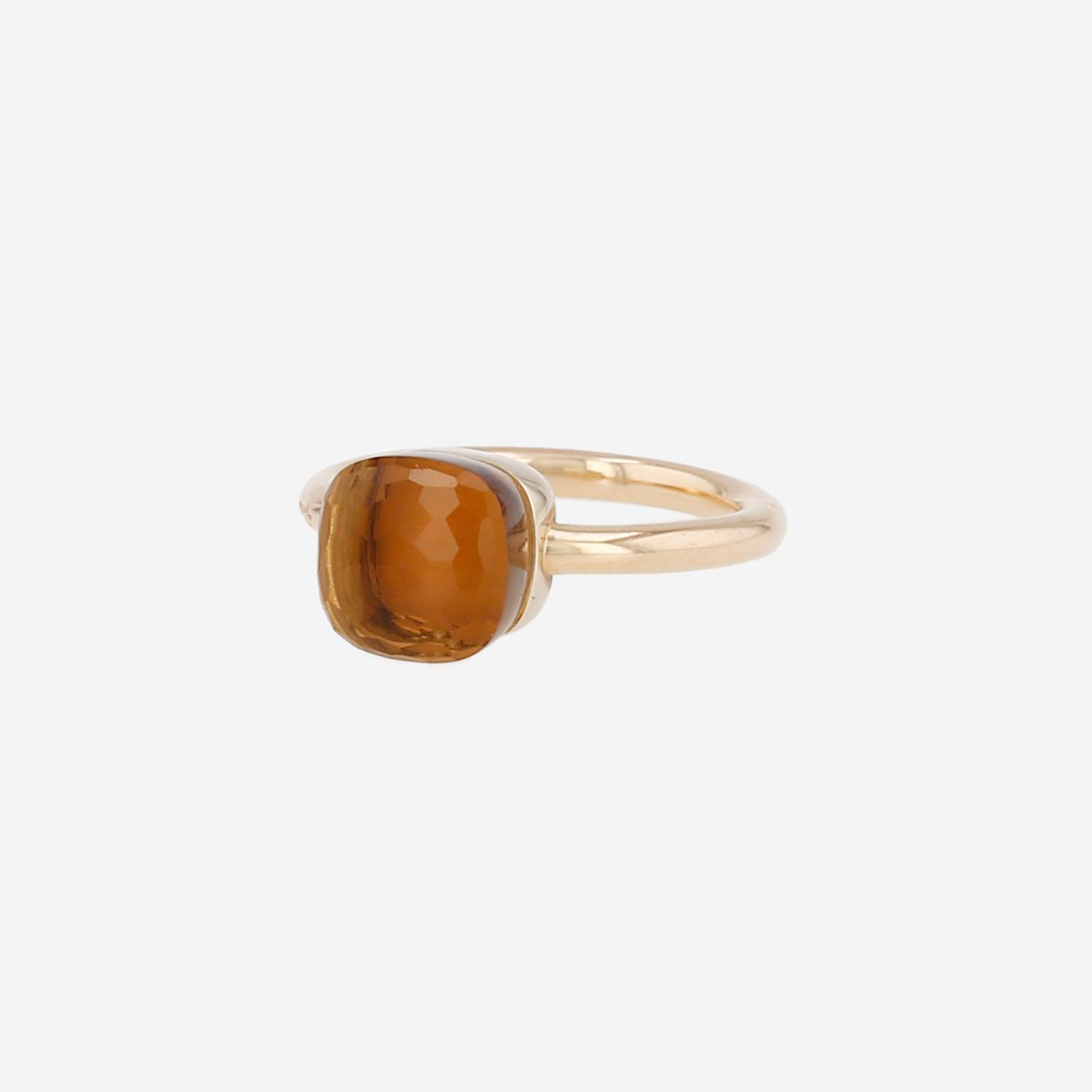 Bague Pomellato Nudo Petit modèle en or rose et citrine