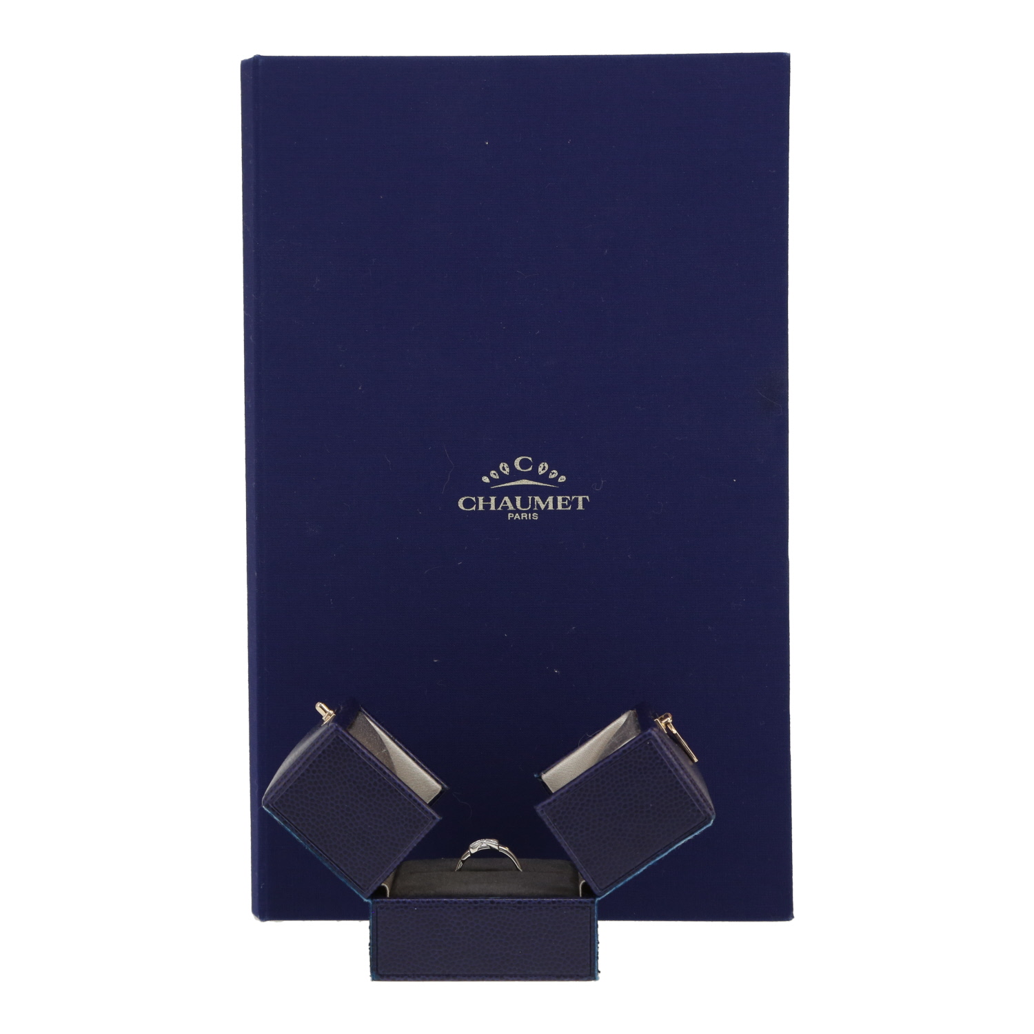 Chaumet Jeux de Liens small model ring in white gold and diamonds - Detail D2