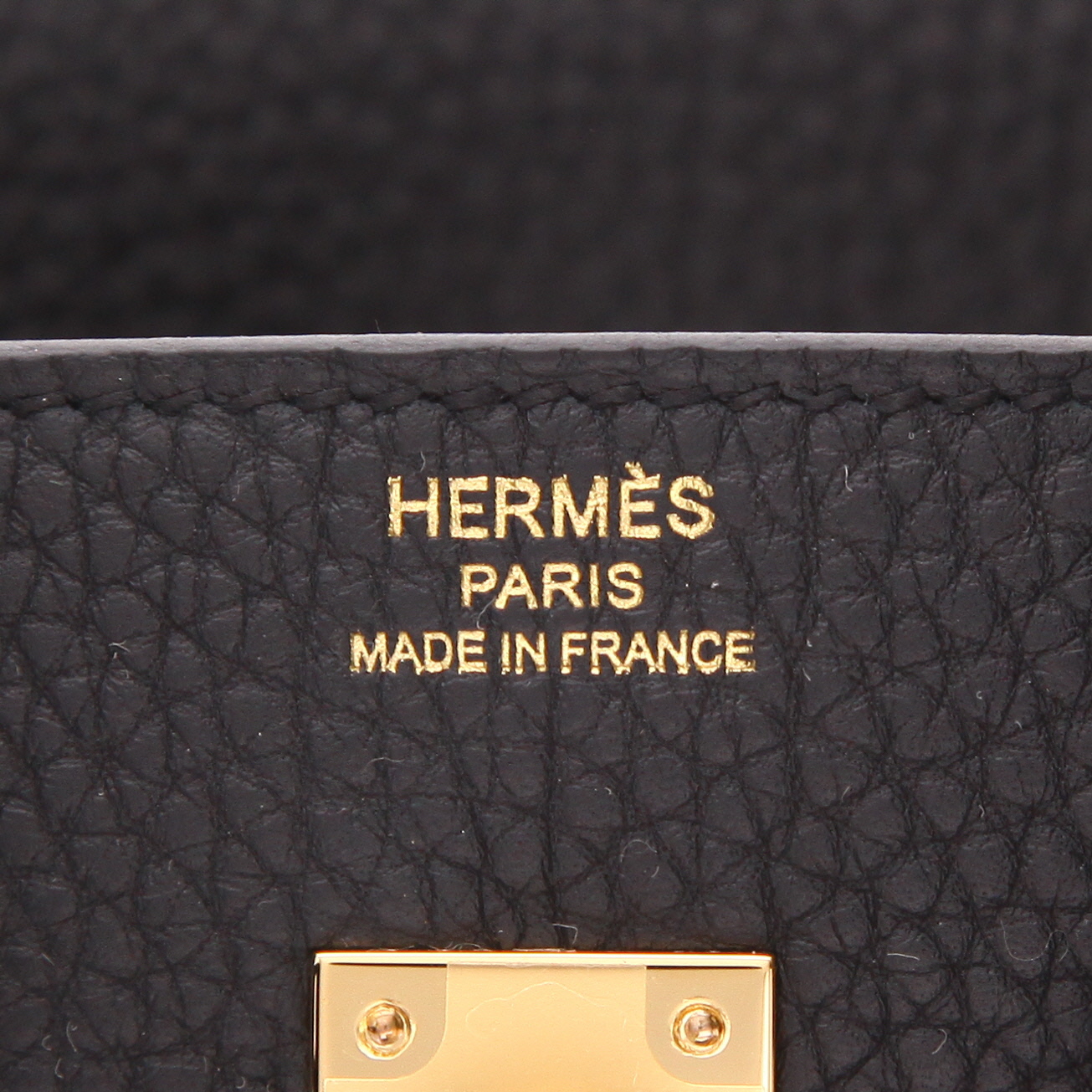 Hermès  Birkin 25 cm handbag  in black togo leather - Detail D2