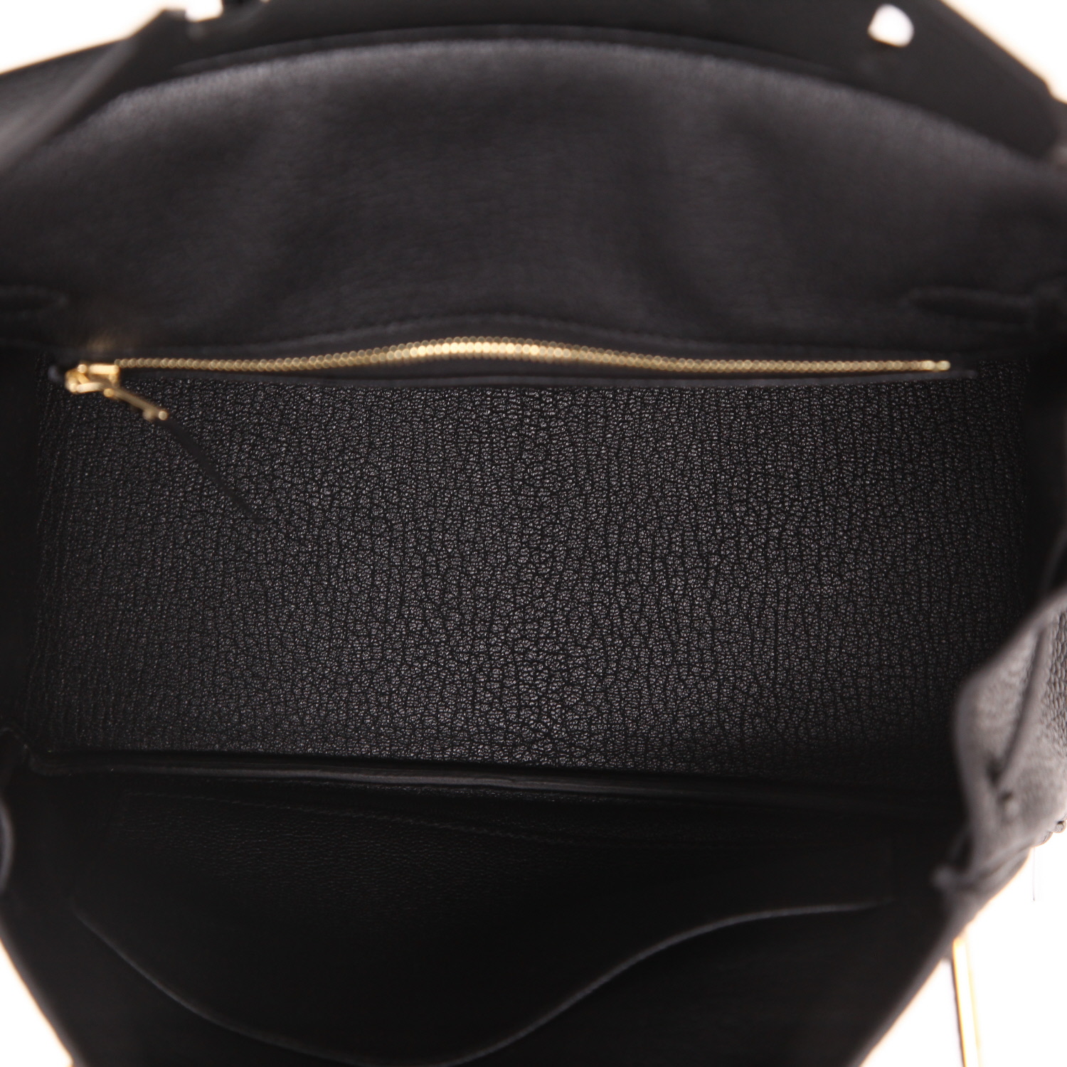 Sac à main Hermès  Birkin 25 cm en cuir togo noir - Detail D3