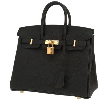 Hermès  Birkin 25 cm handbag  in black togo leather