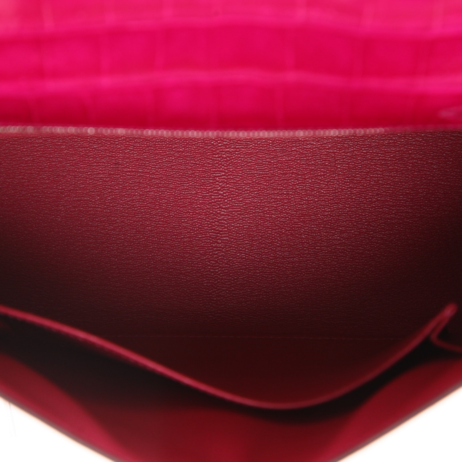 Hermès  Kelly 25 cm handbag  in Rose Sheherazade niloticus crocodile - Detail D3