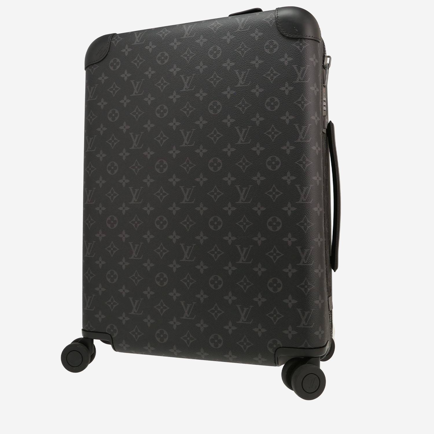 Valise rigide Louis Vuitton  Horizon 55 en toile monogram enduite grise et noire